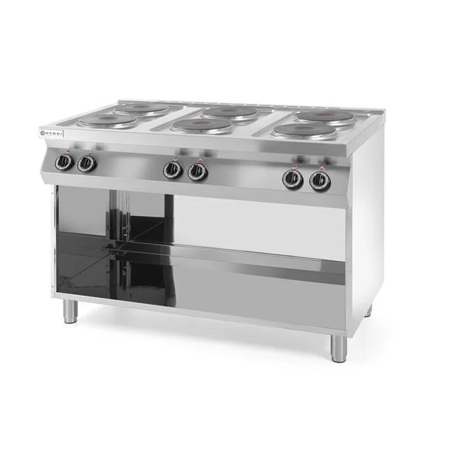 Cuisinière électrique 6-płytowa Ligne de cuisine basée sur le modèle ouvert HENDI 226230 226230