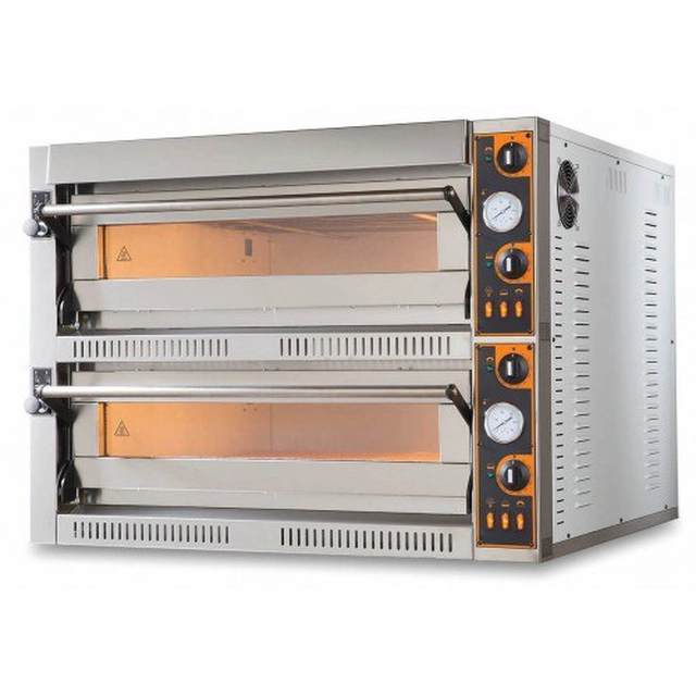 Cuptor pentru pizza profesional 2-poziomowy 8x36 TOP 44 XL