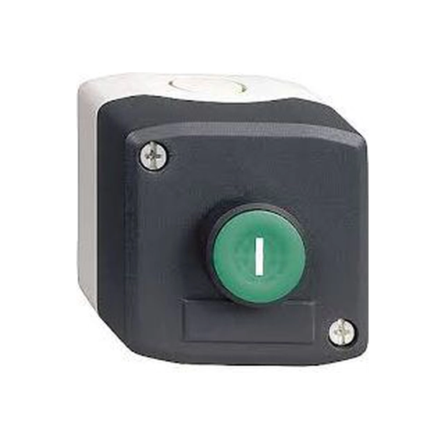 Cutie de control Schneider Electric 1-otworowa cu butonul verde 1Z (XALD102)