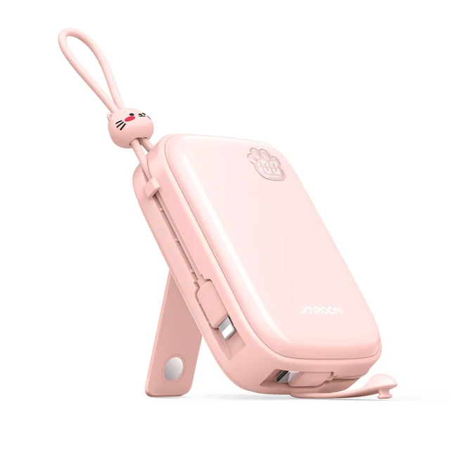 Cutie-sarja 22.5W 20000mAh Powerbank USB-A USB-C-telineellä iPhone Pink