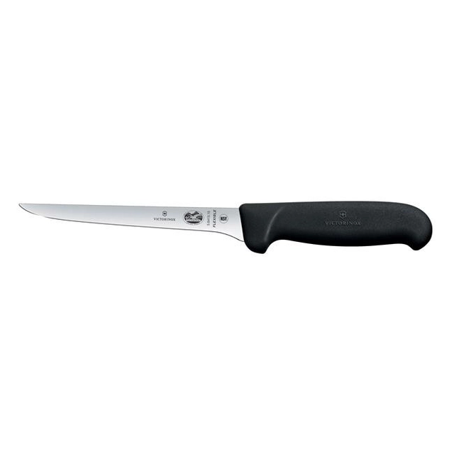 Cuțit de dezosat Victorinox Fibrox cu lamă curbată 15 cm negru