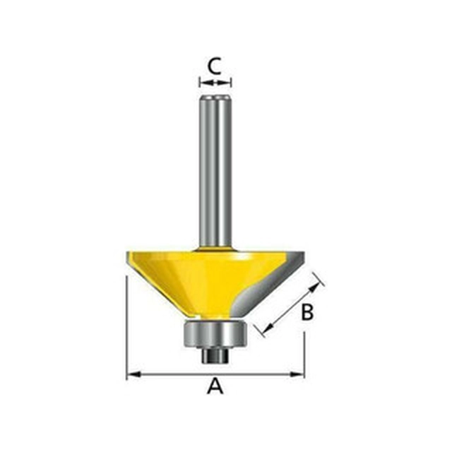 Cuțit de frezat cu profil de 45 ° Makita