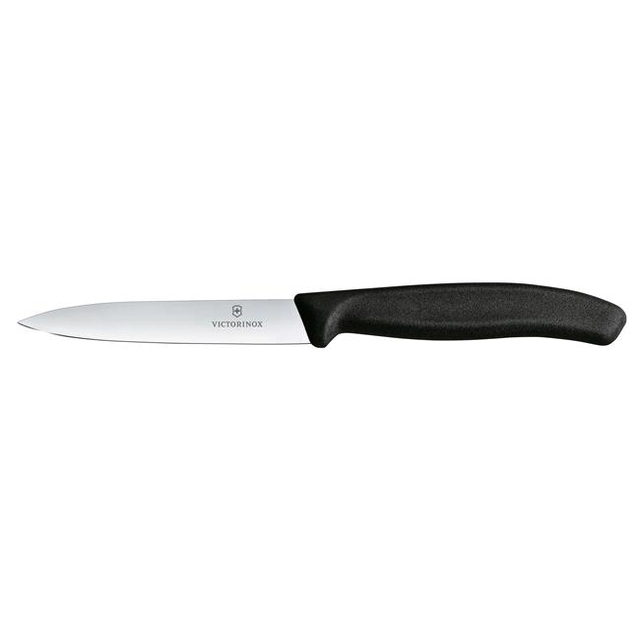 Cuțit pentru legume Victorinox Swiss Classic, neted, 10 cm, negru