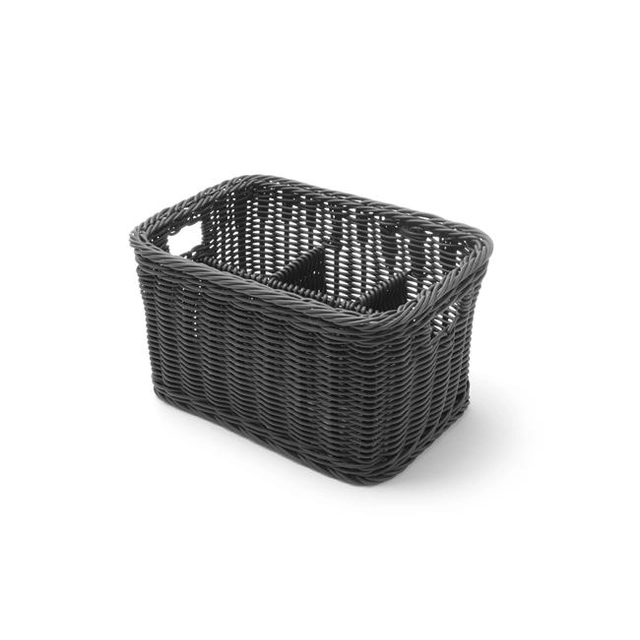 Cutlery basket, black