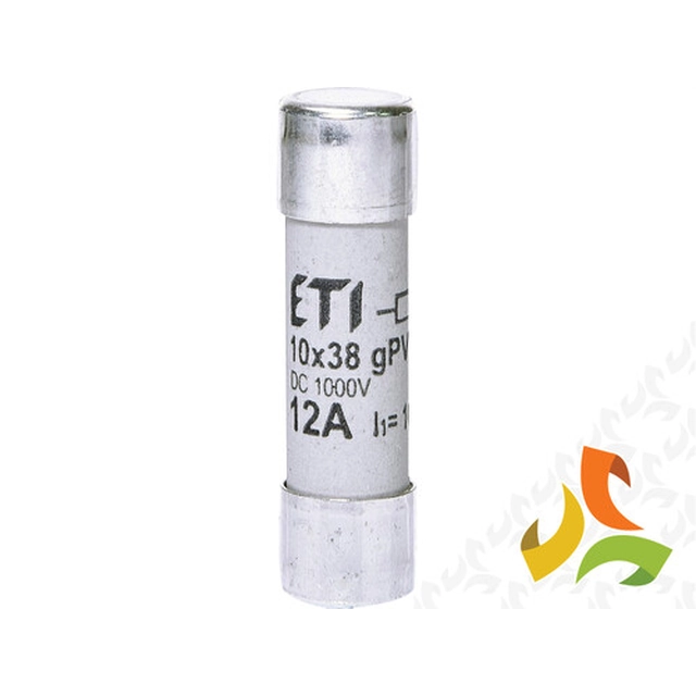 Cylindrical fuse link PV CH10x38 gPV 12A / 1000V DC UL 002625106 ETI