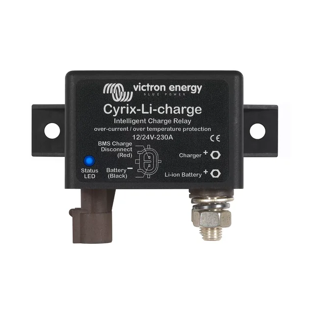Cyrix-Li-Charge 12/24V-230A jungiklis Victron Energy AKUMULIATORIŲ SEKARAVIMO KONTAKTORIUS