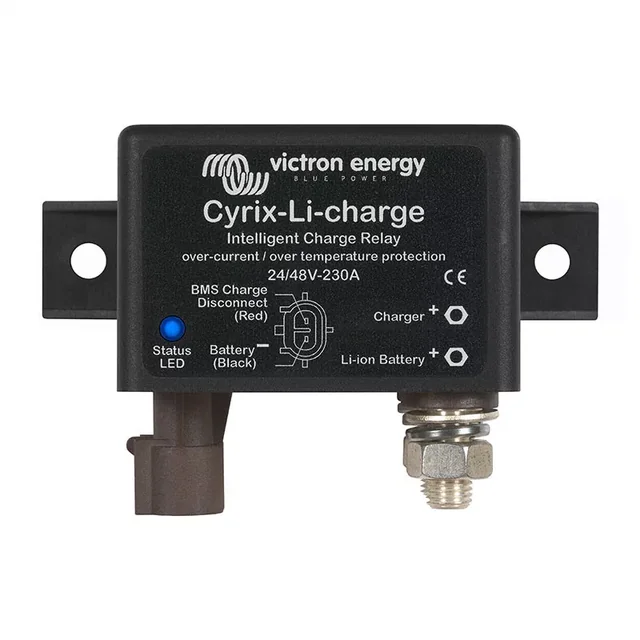 Cyrix-Li-Charge 24/48V-230A slēdzis Victron Energy AKUMULATORA SEPARATORA KONTAKTORS