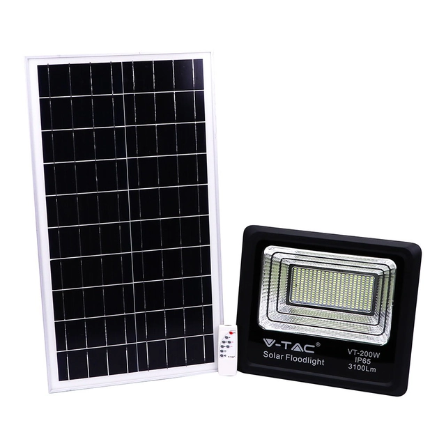 Czarne reflektory solarne - 40W - IP65 - 3100 Lumeny - 4000K