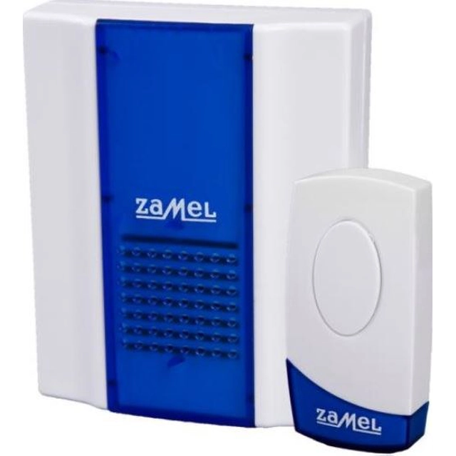 Battery wireless doorbell with range button 80m, Twist ST-918, White and blue