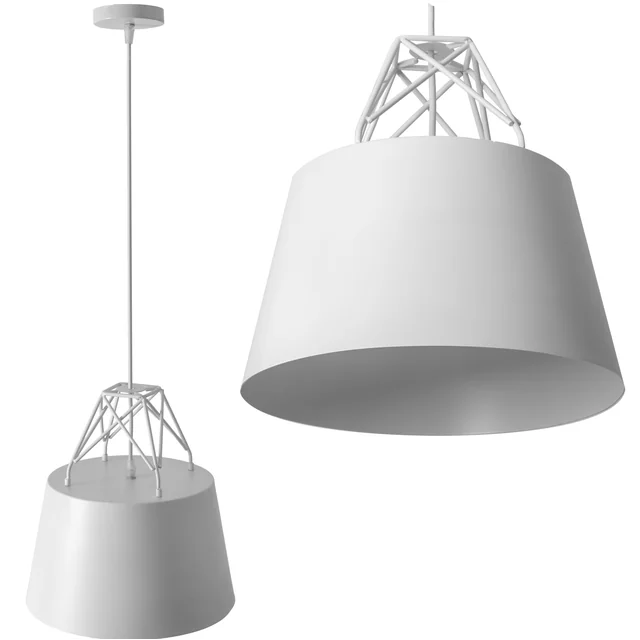 Metal Hanging Ceiling Lamp APP423-1CP White