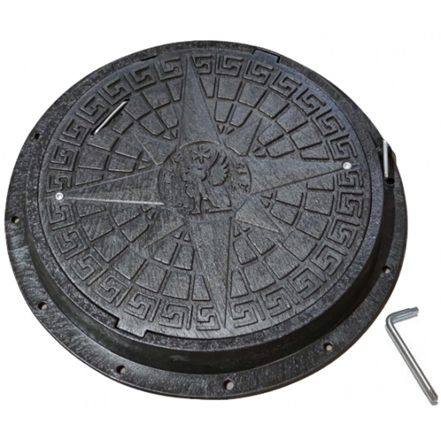 The hatch cover for the septic tank 5Ton 60cm WL-60/80ZCA50 black