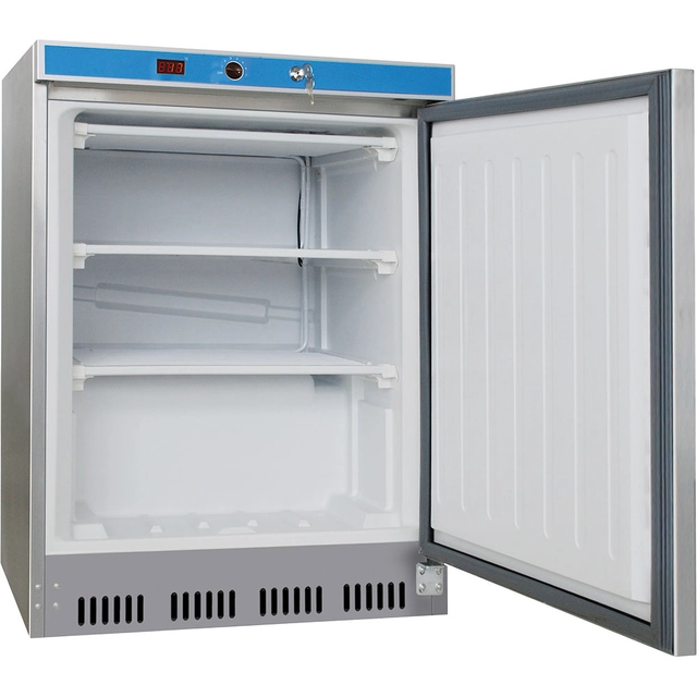 Freezer cabinet 120 l, interior made of ABS, stainless steel