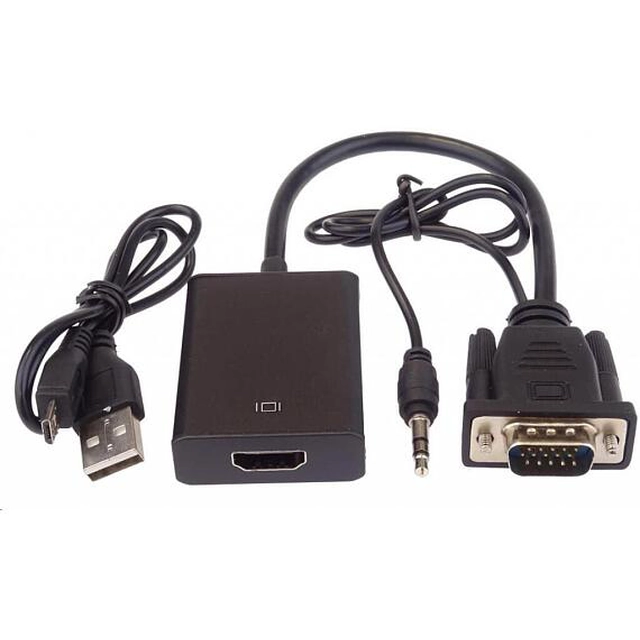 PREMIUMCORD premiumCord VGA + audio electronic converter to HDMI FULL HD 1080p (khcon-49)