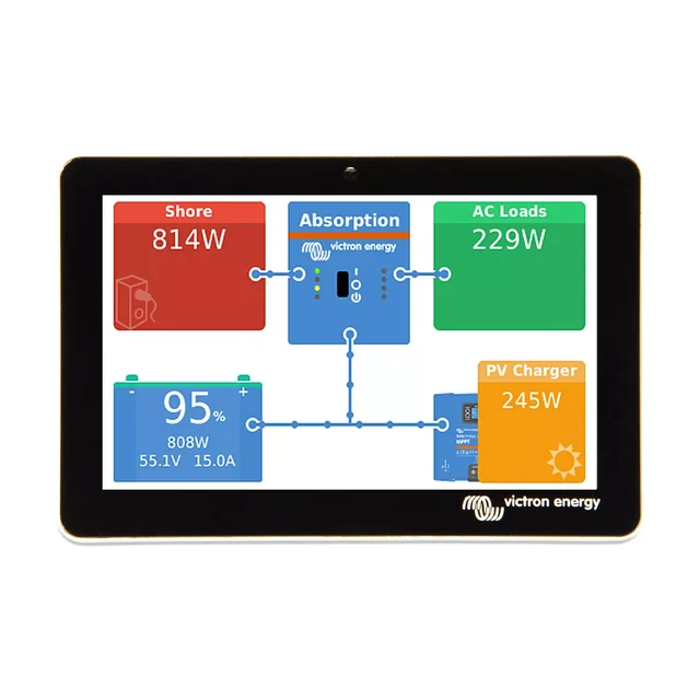 GX Touch 50 touch display for the Cerbo GX Victron Energy device