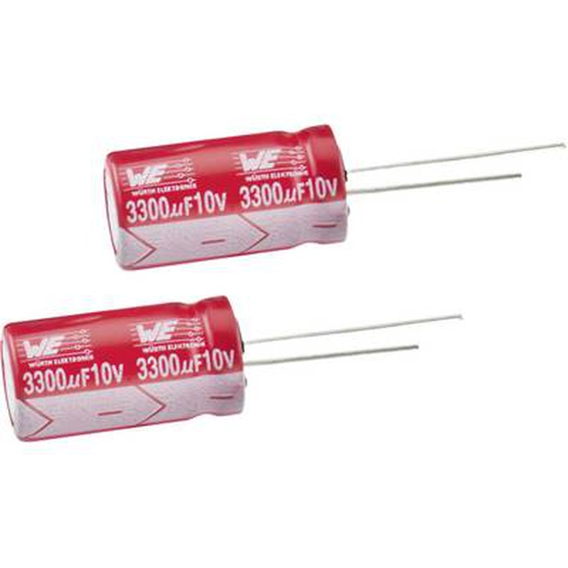 Electrolyte capacitor, radial, stationary, RM 2 mm 68 Ø 10 V 20% Ø 5 x 11 mm Würth Elektronik WCAP-AT1H 860240272002