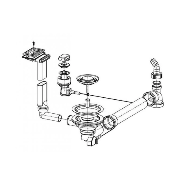 FRANKE sink valve EFX 614-78, EFL 614-78, d 3&#039;&#039;1/2, cam