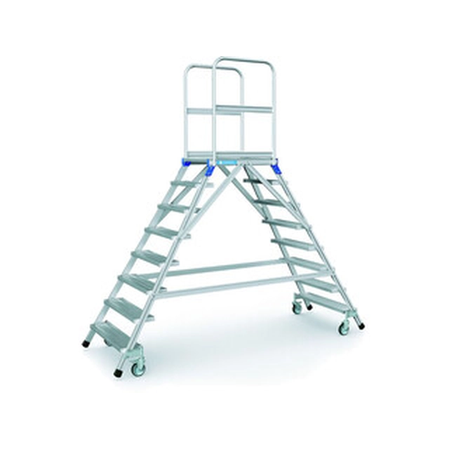 Zarges 8-degree two-sided rolling step platform