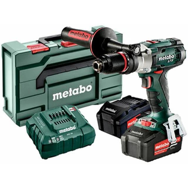 Metabo SB 18 LTX Impuls cordless impact drill 18 V | 55 Nm/110 Nm | 1,5 - 13 mm | Carbon brush | 2 x 5,2 Ah battery + charger | in metaBOX