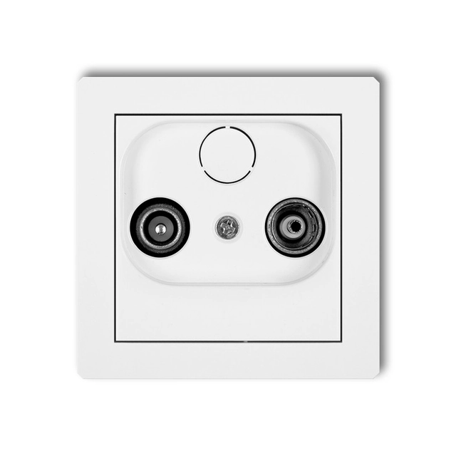 Socket outlet Karlik DG2K White Flush mounted (plaster) IP20