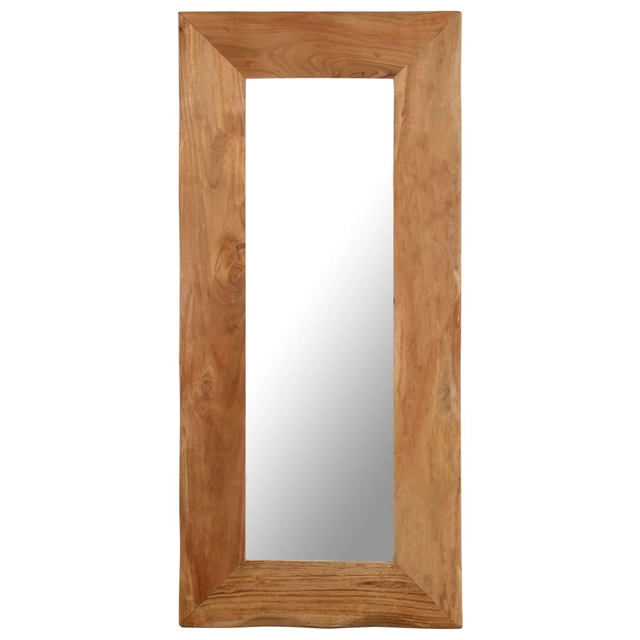 Cosmetic mirror, 50x110 cm, solid acacia wood