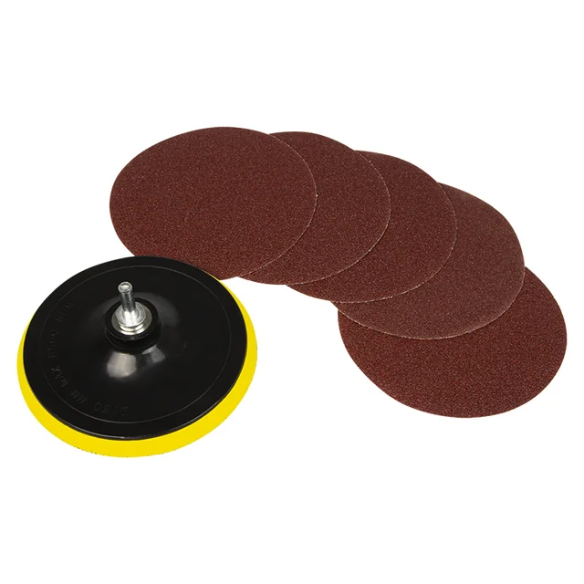 Disc + sandpaper 150mm 5szt 40gr.