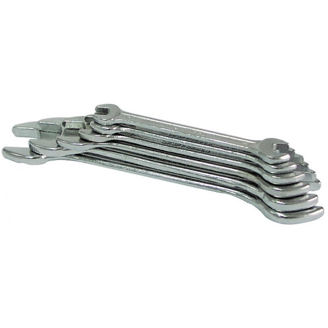 Open-end wrench, set 6 pcs., 6-17mm