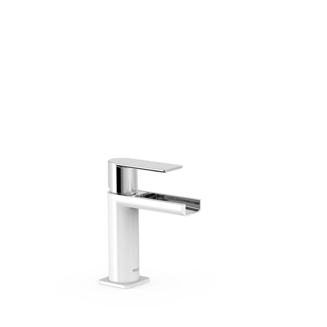 Tres Loft white-chrome washbasin mixer 20011001BL