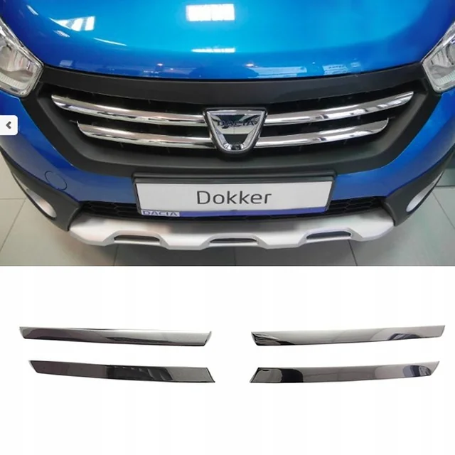 Dacia DOKKER - CHROME GRILL lamely dummy tuning