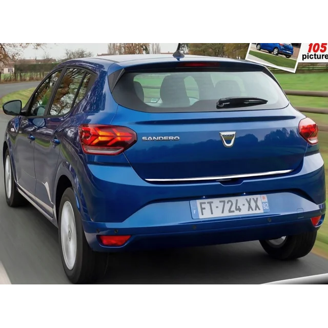 DACIA SANDERO III - CHROMOVÝ PROUŽEK na víku