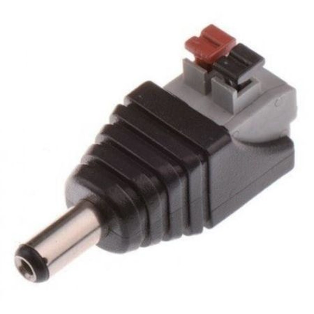 Dad power connector with quick-release clips