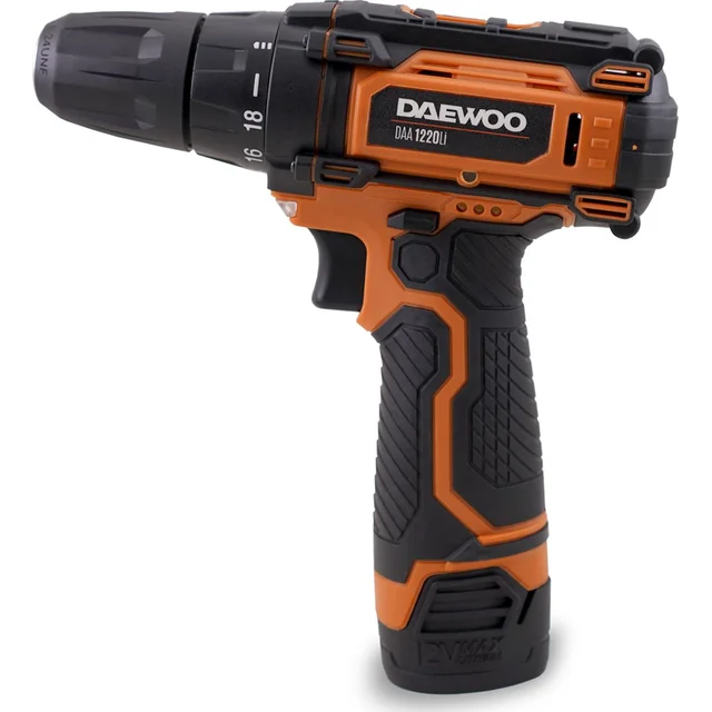 Daewoo DAA drill/driver 1220LI 12 V 2 x battery 1.5 Ah