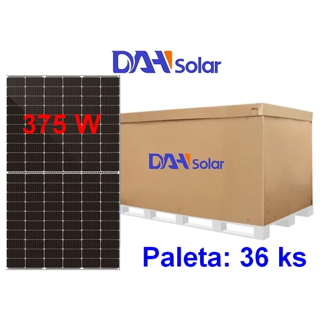 DAH Solar DHM-60L9(BW)-375 W-panelen