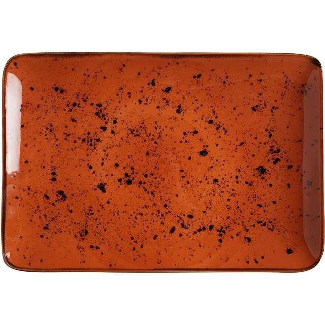 Dahlia rectangular plate