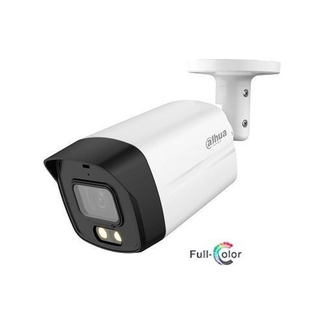 Dahua novērošanas kamera HAC-HFW1509TLM-A-LED-0360B-S2 Bullet HDCVI pilnkrāsu 5MP, CMOS, 3.6mm, 40m, WDR, mikrofons, IP67
