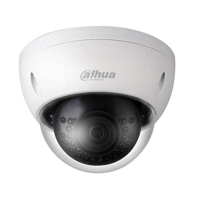 Dahua overvågningskamera IPC-HDBW1230E-0280B-S5, IP Dome 2MP, 2.8mm, IR 30m, PoE