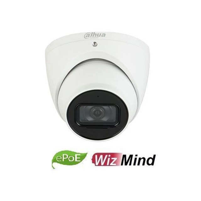 Dahua overvågningskamera IPC-HDW5241TM-ASE-0280B IP AI Dome 2MP, CMOS 1/2.8'', 2.8mm, IR 50m, WDR, Mikrofon, MicroSD, IP67, ePoE