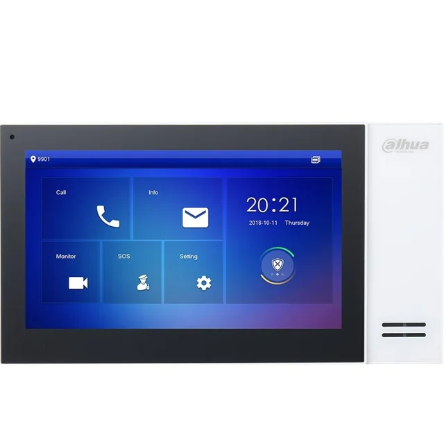 Dahua slim videodeursysteem VTH2421FW-P Wit Zwart Ja