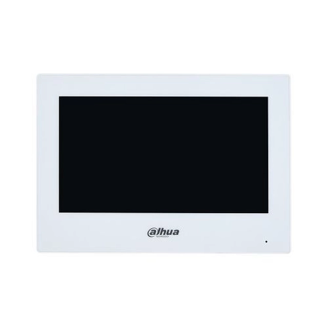 Dahua video intercom monitor VTH2621GW-WP IP touch screen 7'', Wi-Fi, PoE, SIP, white