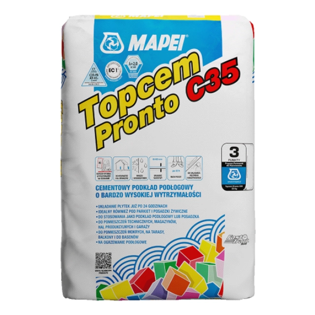 Δάπεδο από τσιμέντο Mapei Topcem Pronto C-35 25 kg