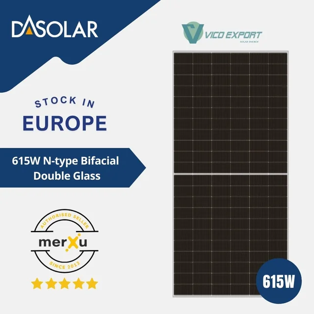 DAS SOLAR DH132NE-615W // DAS SOLAR 615W Aurinkopaneeli