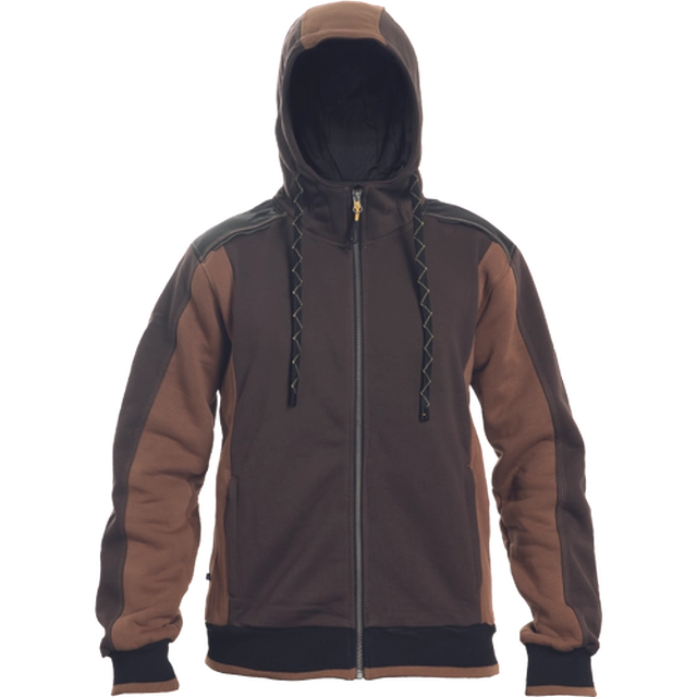 DAYBORO hooded sweatshirt dark brown M