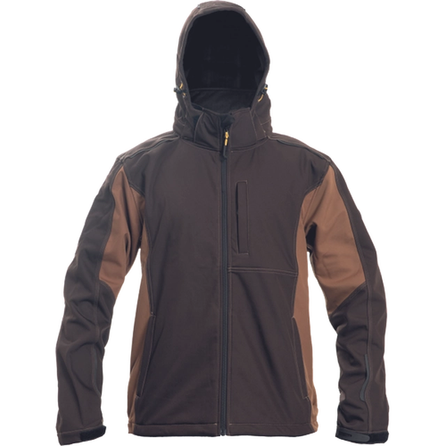 DAYBORO softshell jacket dark brown 3XL