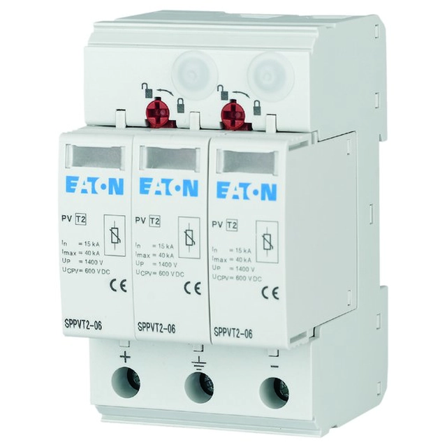 Surge arrester type 1+2 600VDC SPPVT12-06-2+PE