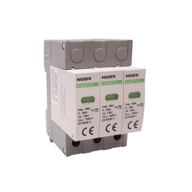 DC surge arrester type 2 noark ex9uep 20 3p 1000v