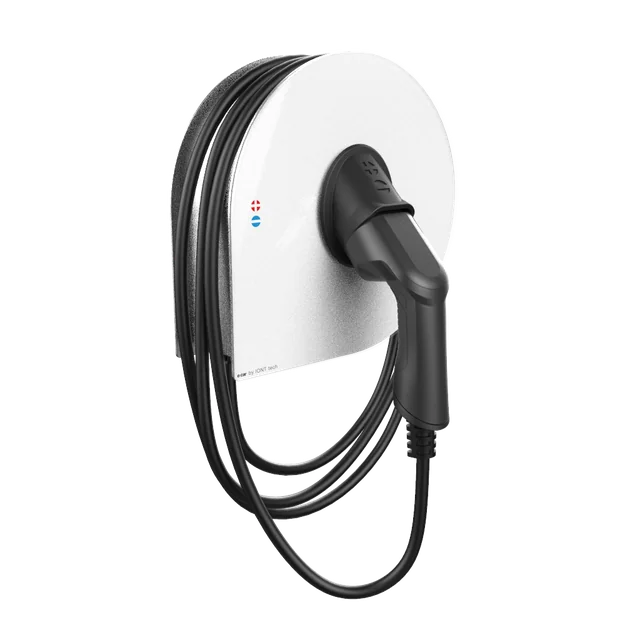 Wall-mounted charging station - wallbox 22kW e:car WALL Premium K White