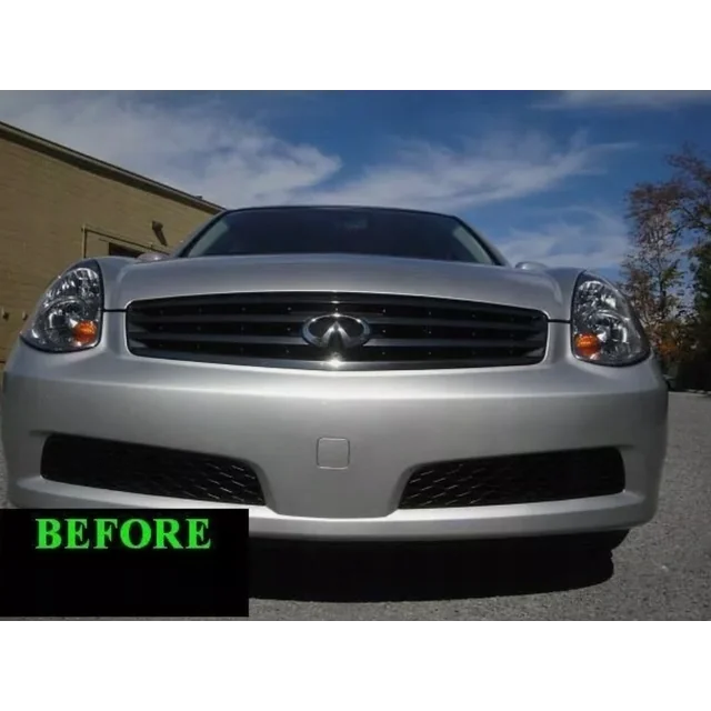 FOR 03 04 05 06 07 08 INFINITI G35- Chrome strips, chrome grill