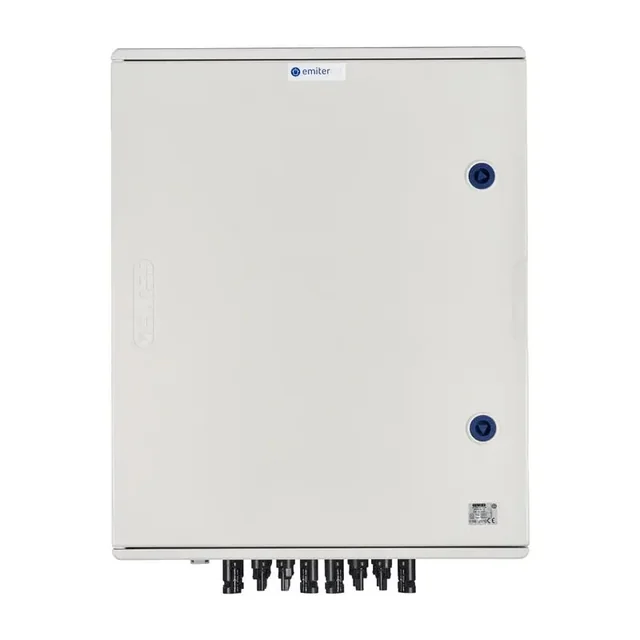 DCAC skirstomieji įrenginiai, IP66, SPD DC Dehn 1000V tipas 1+2, 6 x PV eilutė, 6 x MPPT, SPD AC Dehn tipas 1+2, 100A 3-F, FR 100A, fazės signalas + lizdas