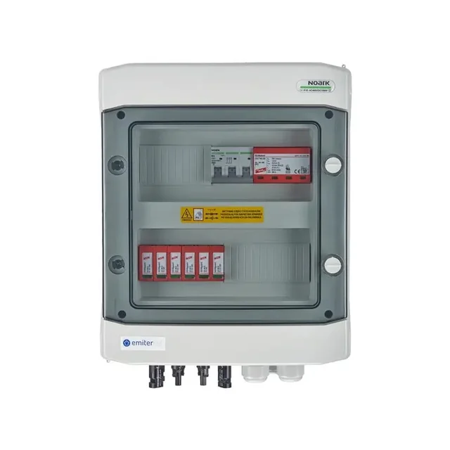 DCAC switchboard, IP65, SPD DC Dehn 1000V type 2, 2 x PV string, 2 x MPPT, SPD AC Dehn type 1+2, 10A 3-F