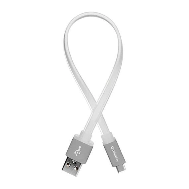 Colorway USB Data Cable male - Type-C male / 0.25m / White (CW-CBUC001-WH)