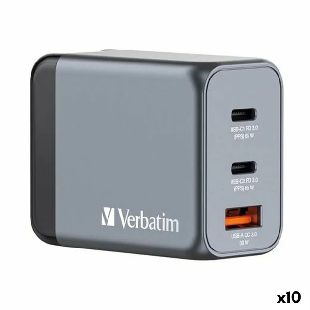 Verbatim Wall Charger GNC-65 Black 65 W Universal (10 Pcs)